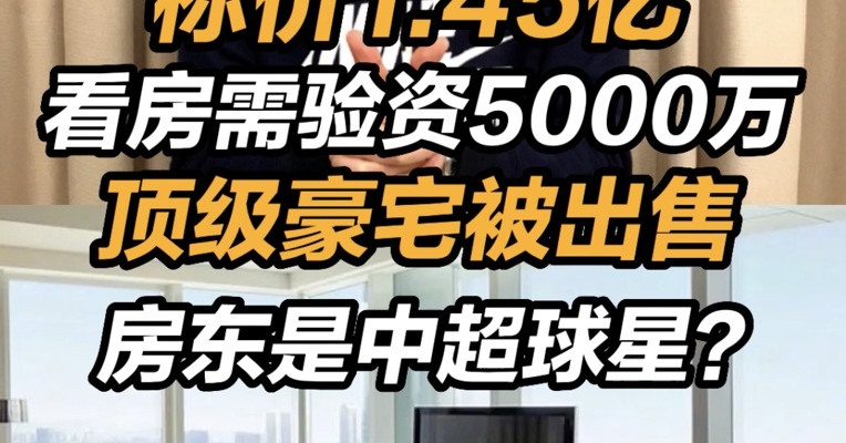 中超球星出售1.45亿豪宅 看房需验资5000万