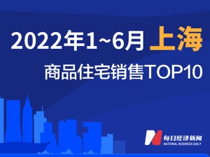 2022年1-6月上海商品住宅销售TOP10