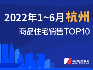 2022年1-6月杭州商品住宅销售TOP10