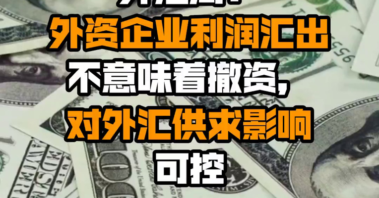 外汇局：外资企业利润汇出不意味着撤资，对外汇供求影响可控
