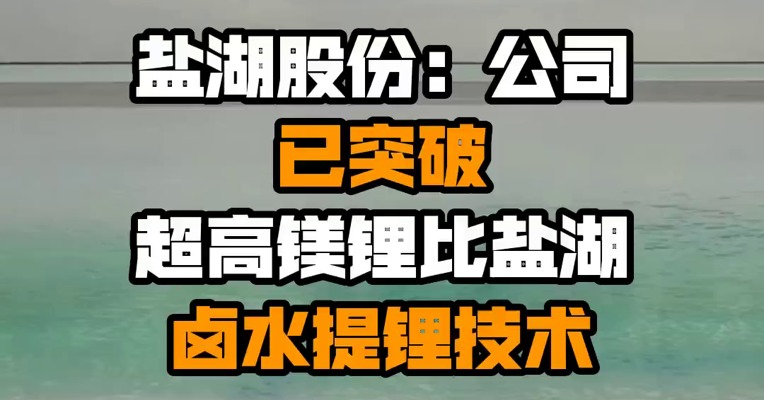 盐湖股份：公司已突破超高镁锂比盐湖卤水提锂技术