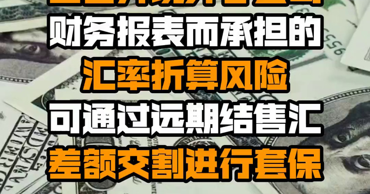 外汇局：境内机构因合并境外子公司财务报表而承担的汇率折算风险 可通过远期结售汇差额交割进行套保