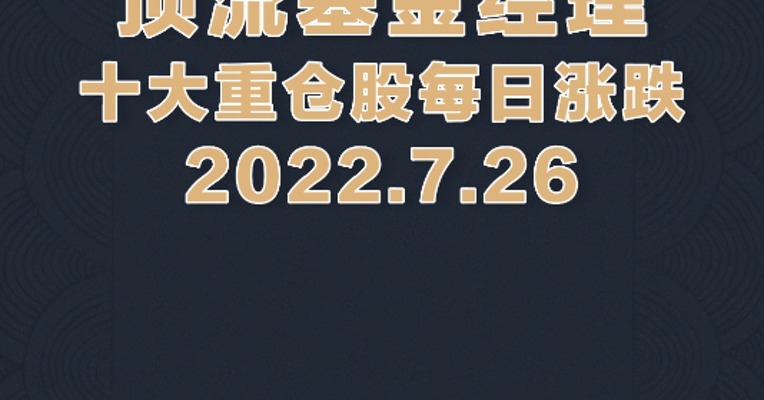 7月26日，张坤重仓的港交所涨3.49%