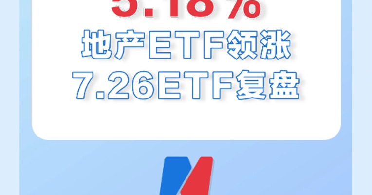 7月26日，地产ETF领涨全市场，涨幅5.18%