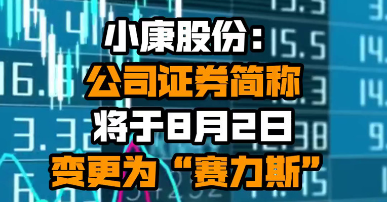 小康股份：公司证券简称将于8月2日变更为“赛力斯”