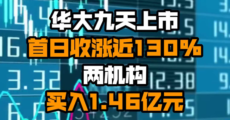 华大九天上市首日收涨近130% 两机构买入1.46亿元