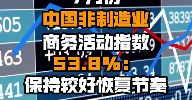 7月份中国非制造业商务活动指数53.8%：保持较好恢复节奏