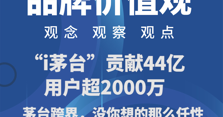 品牌价值观丨“i茅台”贡献44亿，用户超2000万：茅台跨界，没你想的那么任性