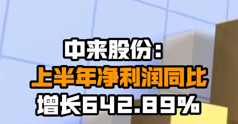 中来股份：上半年净利润同比增长642.89%