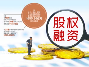 7月券商股权融资金额创年内新高