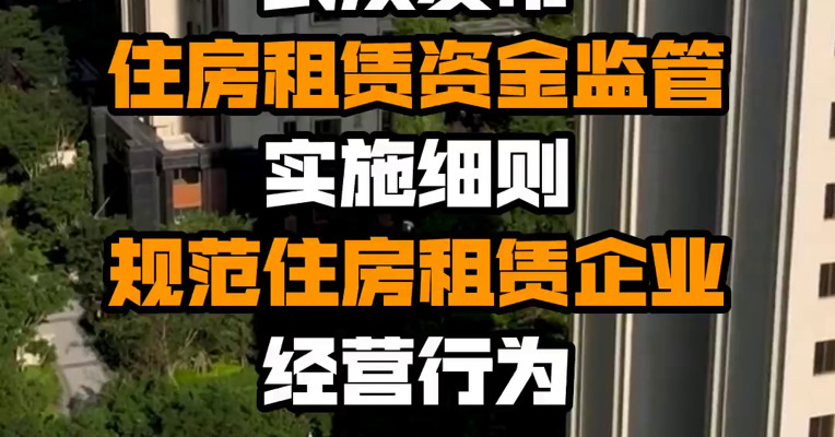 武汉发布住房租赁资金监管实施细则 规范住房租赁企业经营行为