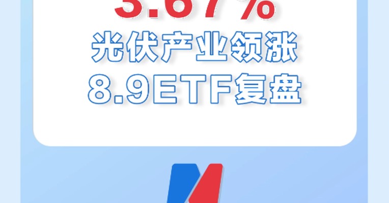 8月9日，光伏产业领涨ETF，涨幅3.67%，连涨3天
