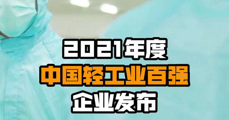 2021年度中国轻工业百强企业发布