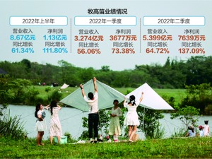 露营概念股牧高笛业绩大涨 “沙钢系”二季度大举买入