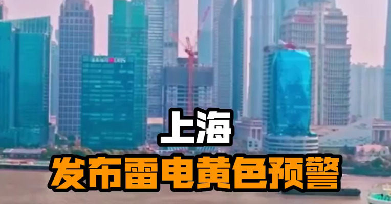 上海发布雷电黄色预警