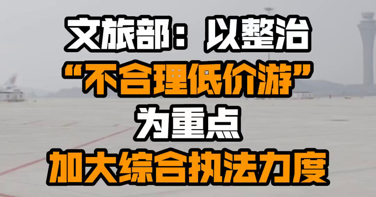 文旅部：以整治“不合理低价游”为重点加大综合执法力度 