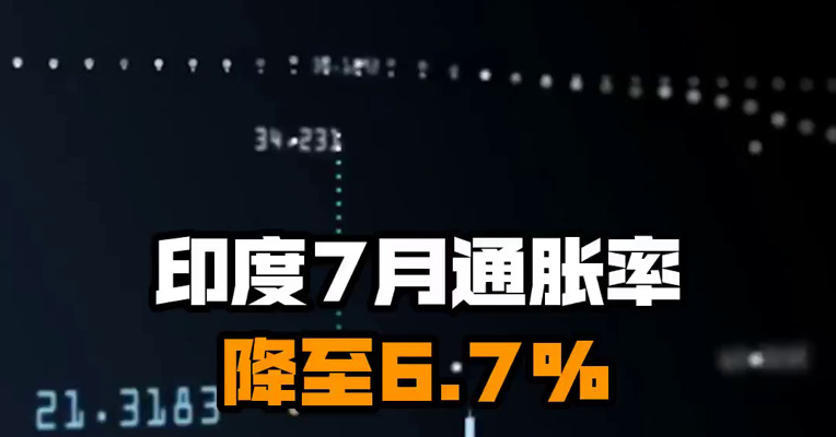 印度7月通胀率降至6.7%