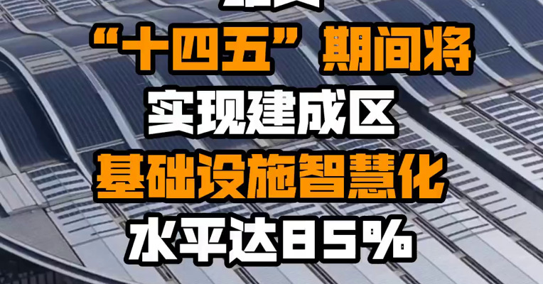 雄安“十四五”期间将实现建成区基础设施智慧化水平达85%