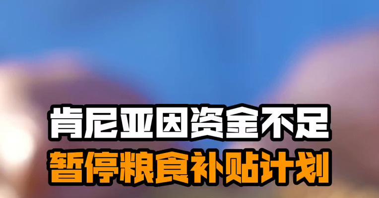 肯尼亚因资金不足暂停粮食补贴计划