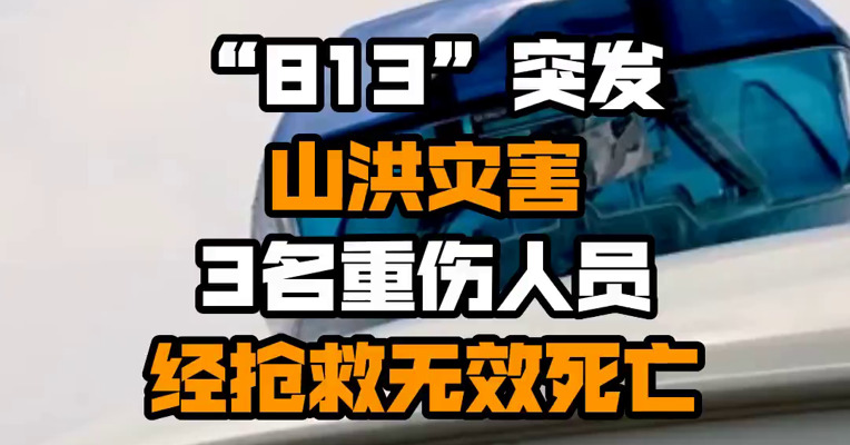 “8•13”突发山洪灾害3名重伤人员经抢救无效死亡