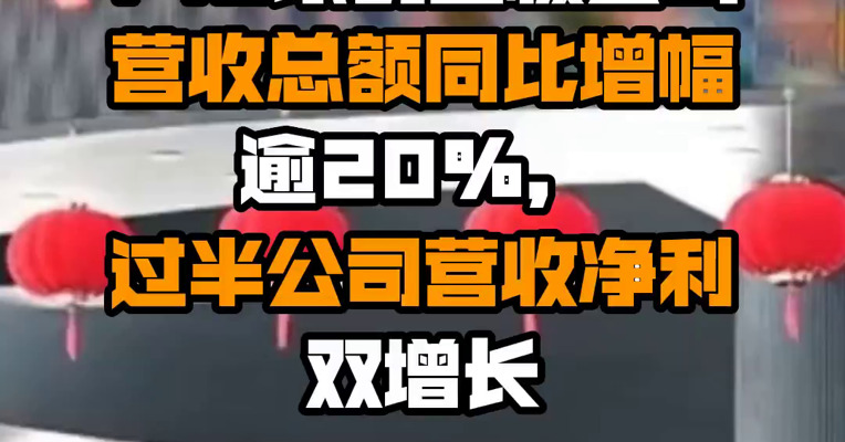 149家创业板公司营收总额同比增幅逾20%，过半公司营收净利双增长
