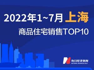 2022年1-7月上海商品住宅销售TOP10