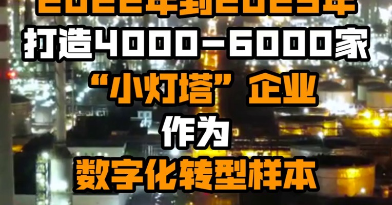 两部门：2022年到2025年 打造4000-6000家“小灯塔”企业作为数字化转型样本