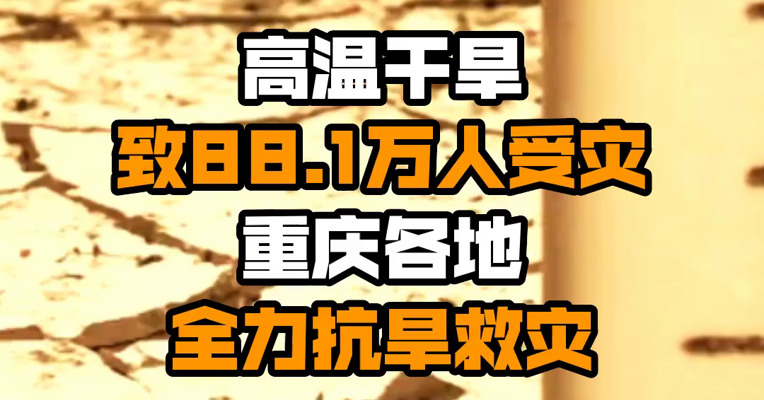 高温干旱致88.1万人受灾 重庆各地全力抗旱救灾