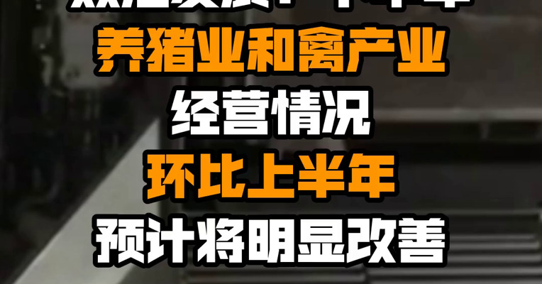 双汇发展：下半年养猪业和禽产业经营情况环比上半年预计将明显改善