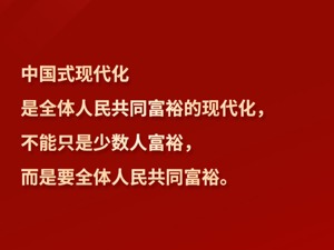 习言道｜“中国式现代化是全体人民共同富裕的现代化”