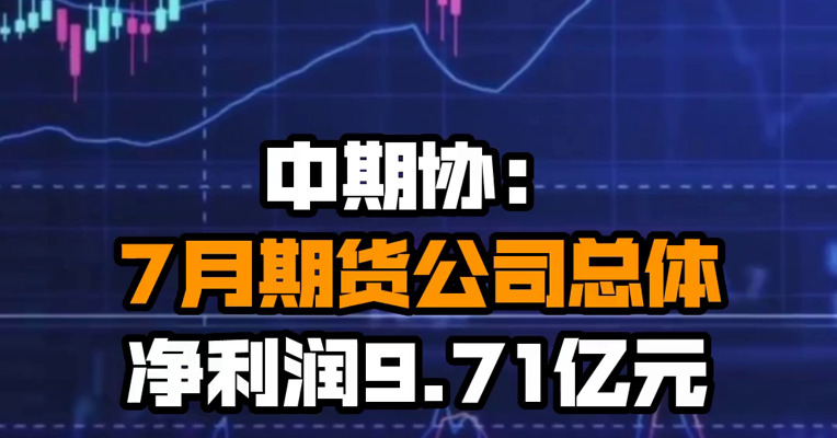 中期协：7月期货公司总体净利润9.71亿元