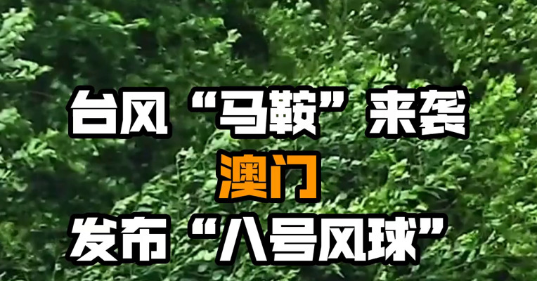 台风“马鞍”来袭 澳门发布“八号风球”