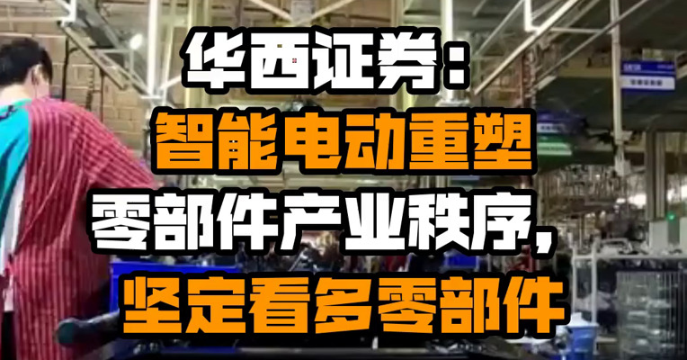 华西证券：智能电动重塑零部件产业秩序，坚定看多零部件