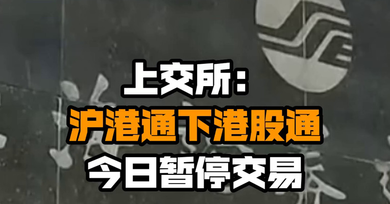 上交所：沪港通下港股通今日暂停交易