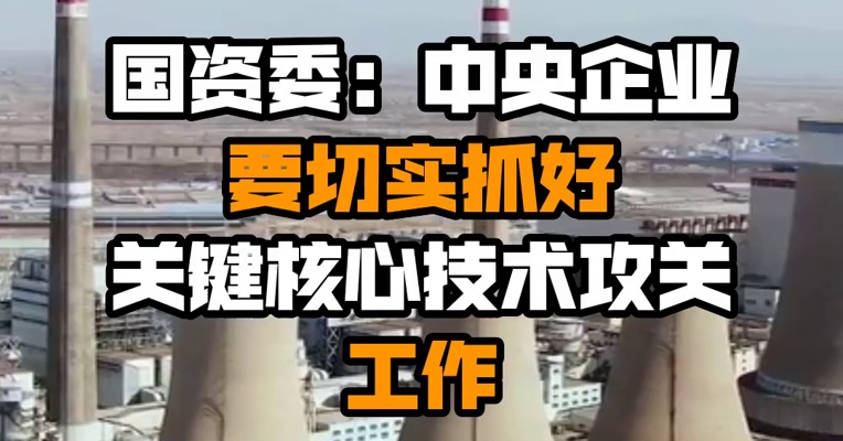 国资委：中央企业要切实抓好关键核心技术攻关工作