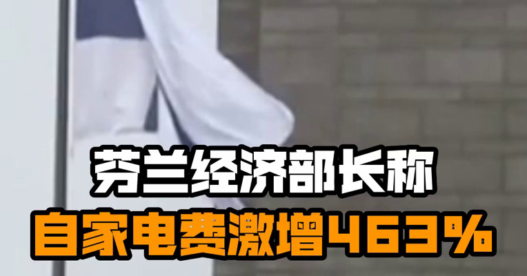 芬兰经济部长称自家电费激增463%