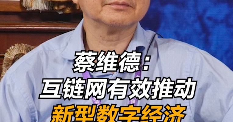 蔡维德：互链网有效推动数字经济