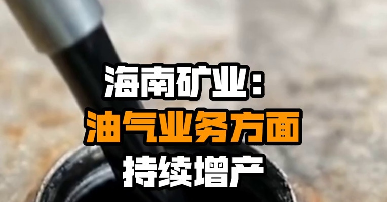 海南矿业：油气业务方面持续增产