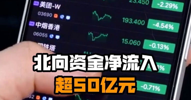 北向资金净流入超50亿元