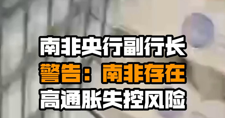 南非央行副行长警告：南非存在高通胀失控风险