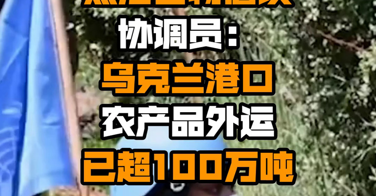 联合国“黑海谷物倡议”协调员：乌克兰港口农产品外运已超100万吨