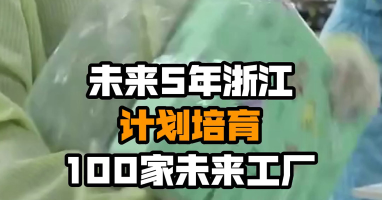 未来5年浙江计划培育100家未来工厂
