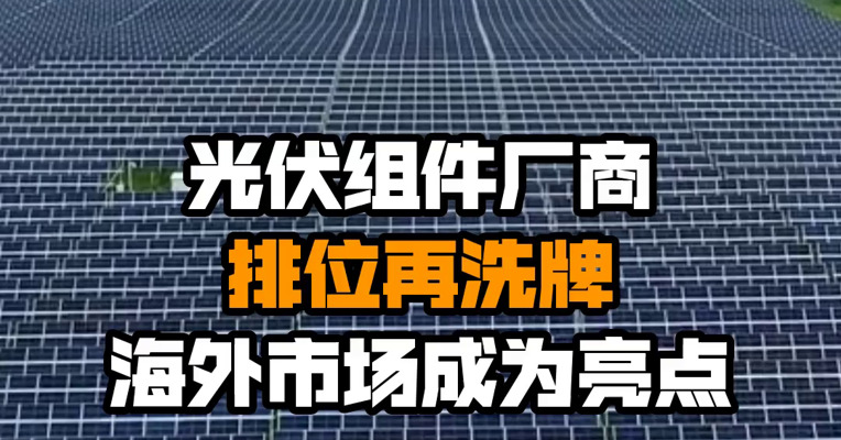 光伏组件厂商排位再洗牌 海外市场成为亮点