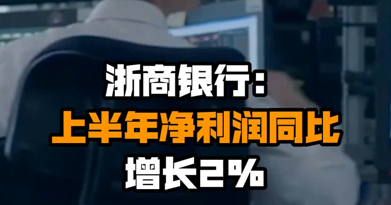 浙商银行：上半年净利润同比增长2%