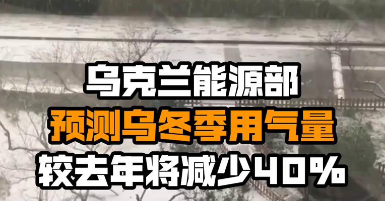 乌克兰能源部预测乌冬季用气量较去年将减少40%
