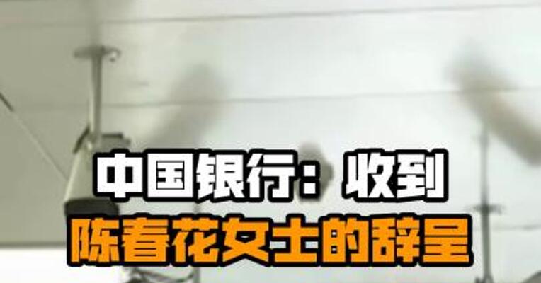 中国银行：收到陈春花女士的辞呈