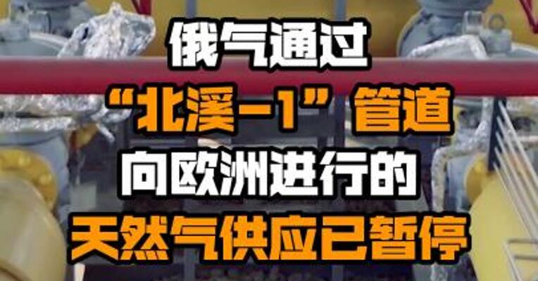 俄气通过“北溪-1”管道向欧洲进行的天然气供应已暂停