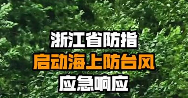 浙江省防指启动海上防台风应急响应