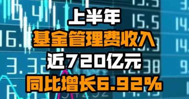 上半年基金管理费收入近720亿元 同比增长6.92%