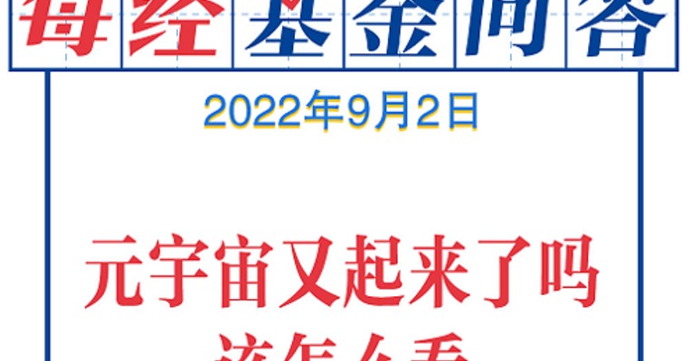 基金问答0902 |元宇宙行情又至？可以入场吗？